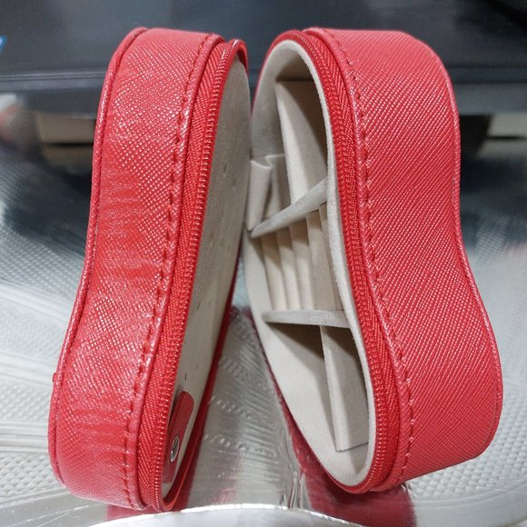 Heart Shaped Jewelry Organizer Box Rings Earrings Everything Else - Picture 4 of 7